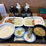 得朝牛皿定食　朝エッグ皿(松屋 越谷蒲生店)