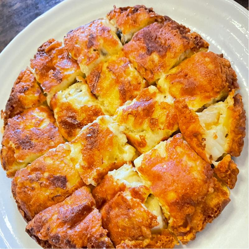 海鮮チーズチヂミ(チョンサチョロン(青紗一籠))