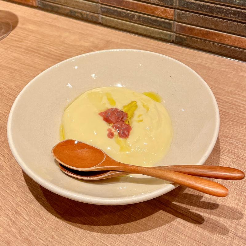 自家製とうもろこし豆腐(和光 日本酒バル まいかけ)