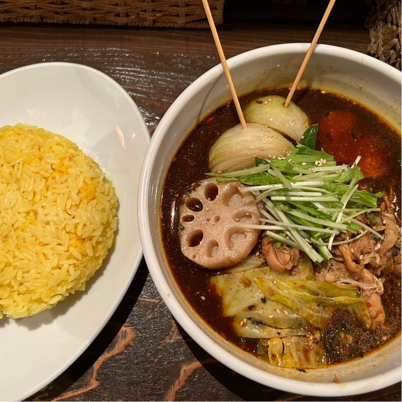 野菜スープカレー骨なしチキン(札幌スープカレー YellowSpice（銀座イエロースパイス）)