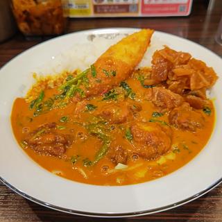  バターチキンカレー(ほうれん草・チーズトッピング)(CoCo壱番屋 JR石川町駅南口店)