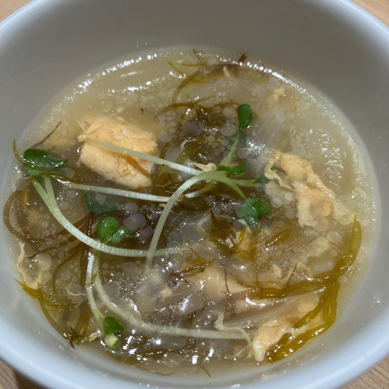 ふのり冷製スープ(寿司活 ジョイナス横浜店)