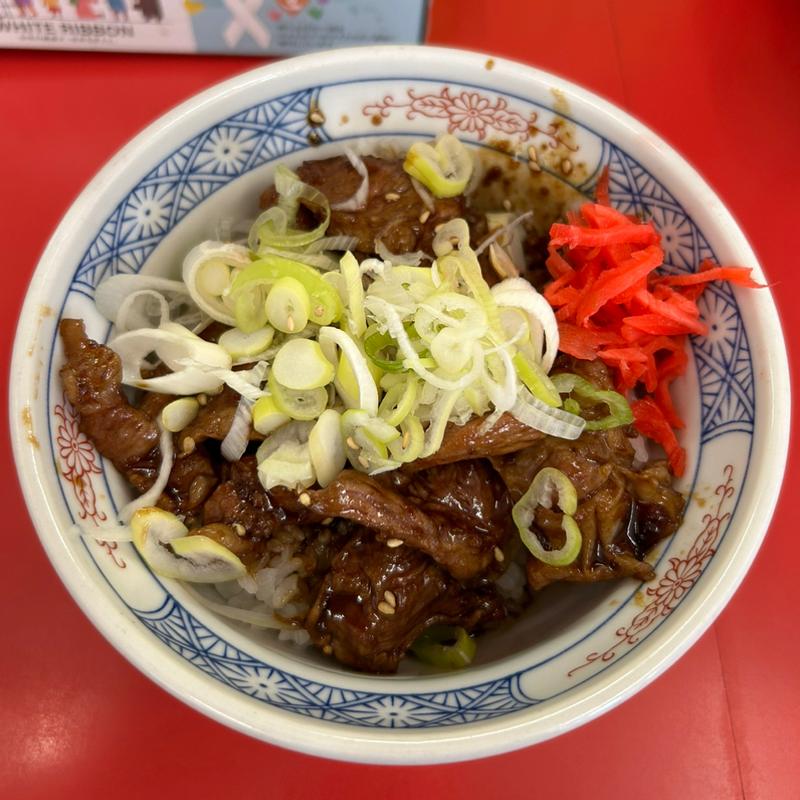 ハラミ丼(小)(ラーメンスタンド とん平食堂)