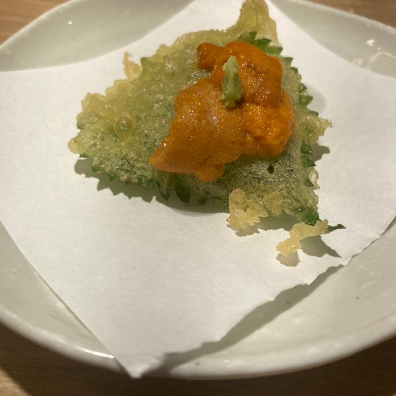 生うに大葉(旨い海鮮と揚げたて天ぷら ニューツルマツ 天王寺MIO店)