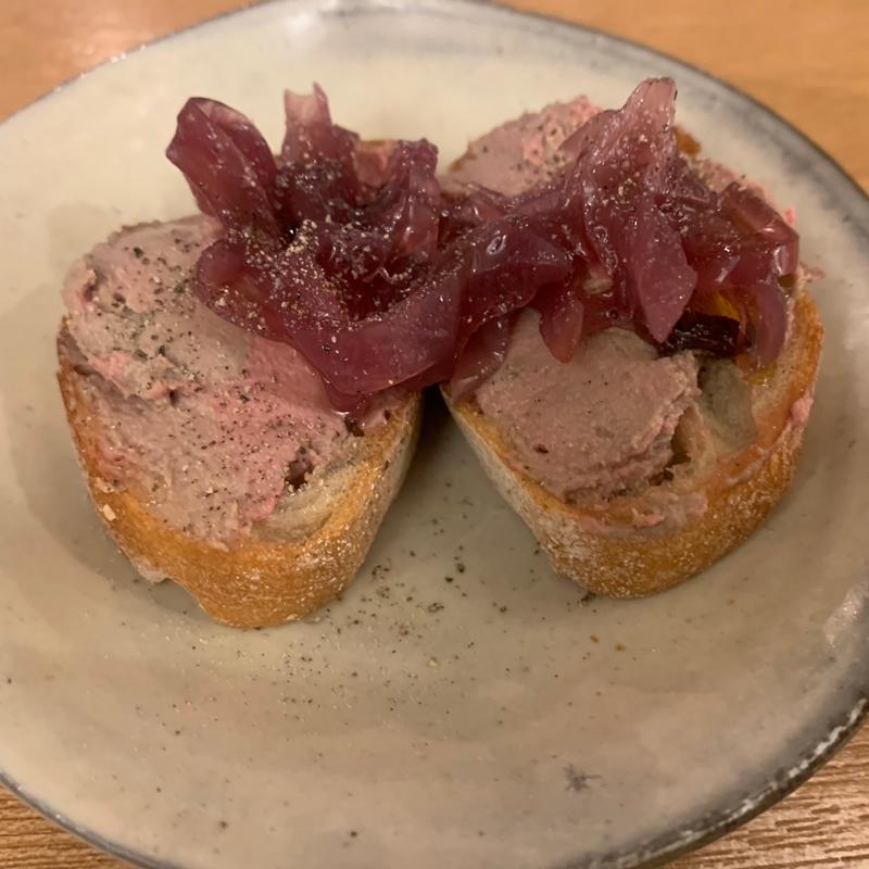 レバーのブルスケッタ(とどろき酒店 薬院stand!)