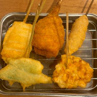 夏の串5本セット(串かつ でんがな 新宿西口ハルク店 )