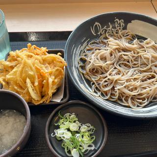 朝そば冷しかき揚げ鬼おろし(ゆで太郎 もつ次郎 花小金井店)