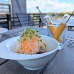 自家製キャロットドレッシングのサラダ(アリーシアカフェ)