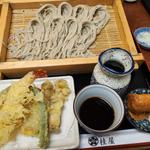 へぎそば天ぷらセット(越後へぎそば 桂屋)