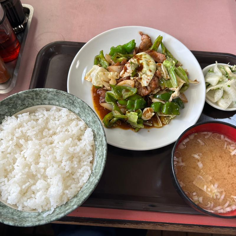 肉ピーマン炒め定食(中華料理きよし )