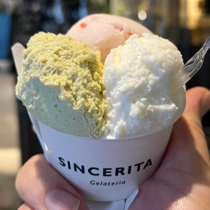 ピスタチオ フレッシュミルク ネクタリン(ジェラテリア シンチェリータ)