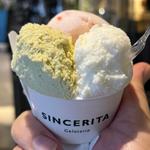 ピスタチオ フレッシュミルク ネクタリン(ジェラテリア シンチェリータ)