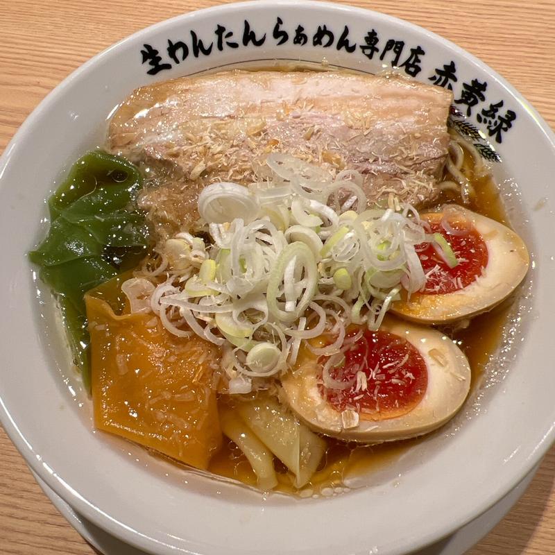 ほたて醤油らぁめん　生わんたんらぁめん(生わんたんらぁめん専門店 赤黄緑)