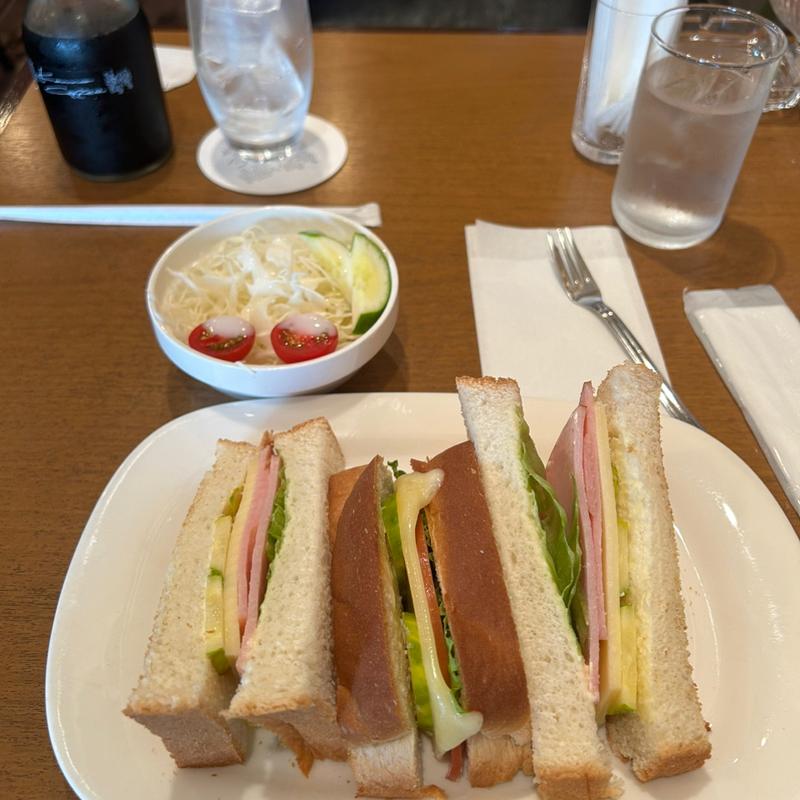 Aセット(ハム&チーズ)アイスコーヒー(今野珈琲 )