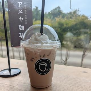 アイスカフェオレホイップ(アメヤ珈琲 男鹿船越店)