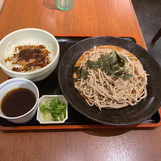 セレクトランチ　ざるそば　ミニ味噌カツ丼(蕎麦・酒処 みやび)