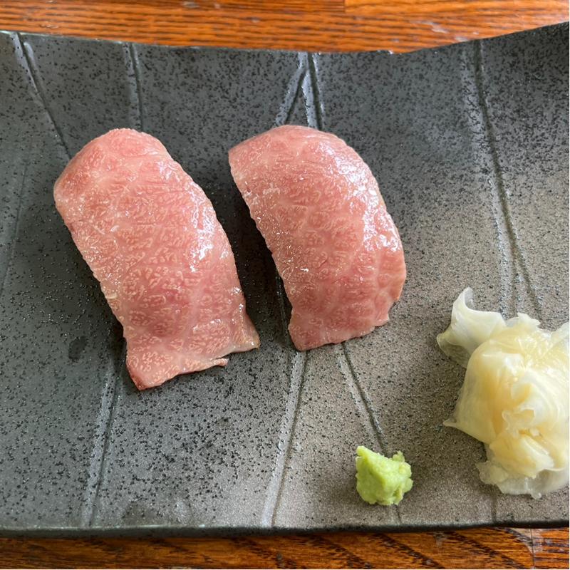 前沢牛炙り寿司(前沢サービスエリア 上り線レストラン)