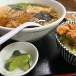 中華そばミニ唐揚げ丼セット(金丸本店 （かなまるほんてん）)