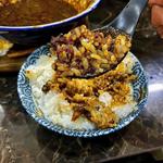 カツ天カレーそば 特330&白ごはん(大)(群青)