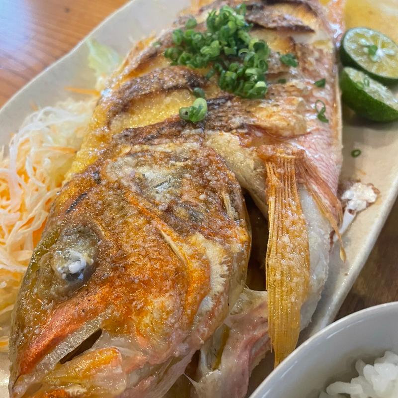 白身魚のバター焼き(国頭港食堂)
