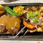 オリジナルハンバーグとアジアン屋台ブロシェットスペシャルセット
