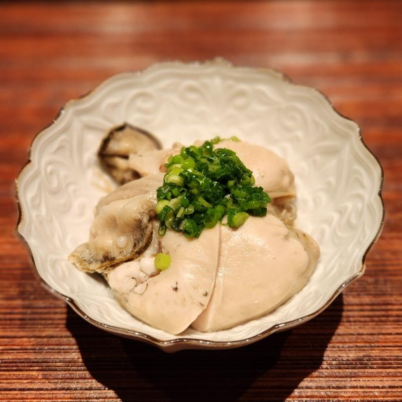 熊本の牡蠣 春雨 エシャロット 牡蠣の蒸し汁(廣澤)