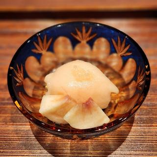 桃のアイス フィンガーライム(廣澤)