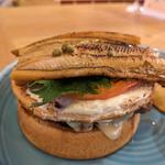 穴子チーズバーガー