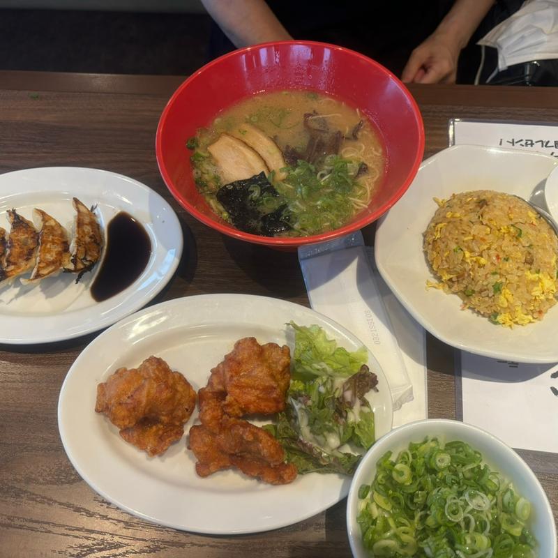 もとあじ特盛ランチ(とんこつラーメン ラの壱)