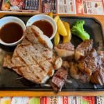 いちぼカットステーキ＆リブロースステーキ(ヴィクトリアステーション 岩見沢店)