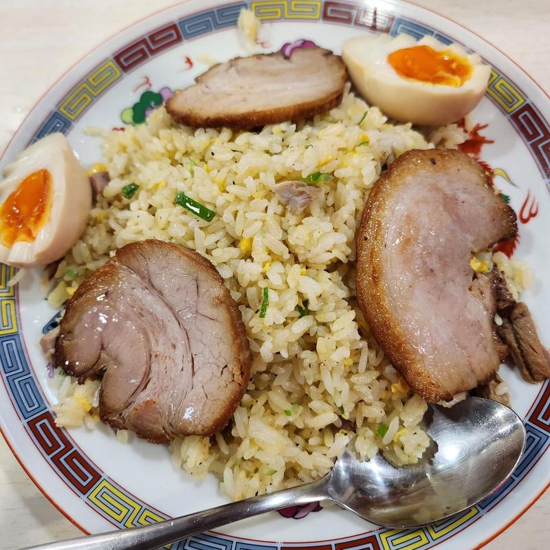 炒飯 巻きバラチャーシュー 味玉(宝華 東小金井総本店)