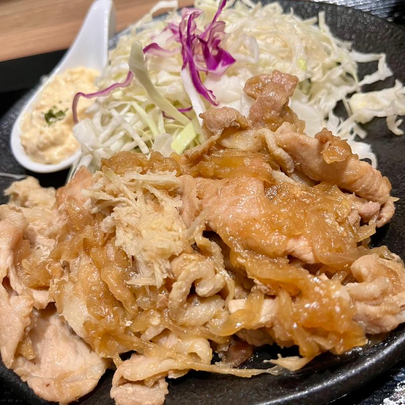 BaKa生姜焼き定食(しょうが焼きBaKa 赤坂見附店)