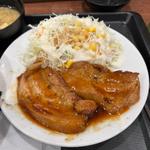 柔厚炙りチャーシューエッグ定食2枚盛