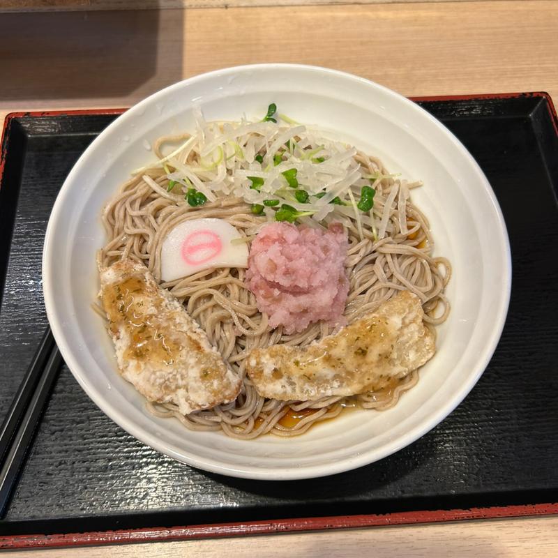 鯵の冷やしおろしそば(そばいちエキュート赤羽店)