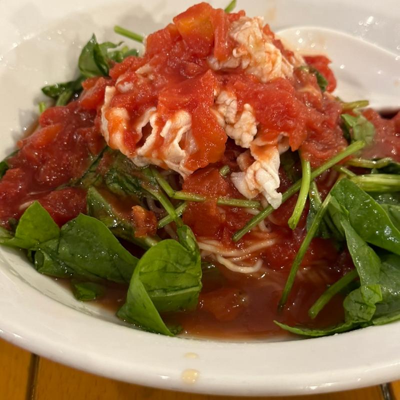 冷しトマト麺(中国ラーメン 揚州商人 渋谷センター街店)