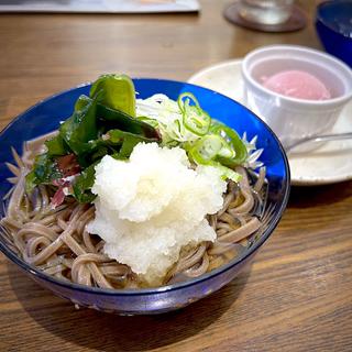 冷やしおろしそば、季節のシャーベット(彩旬 アパヴィラホテル〈仙台駅五橋〉 （サイシュン）)