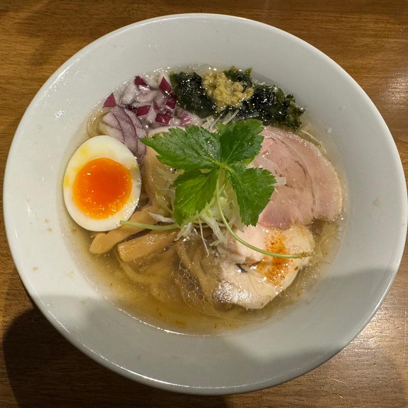 鶏中華そば クラム(麺酒 一照庵)