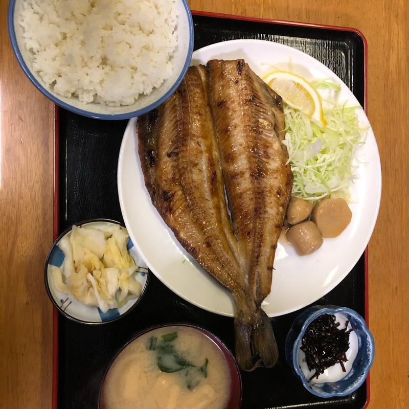 ホッケ焼き定食(鈴や食堂)