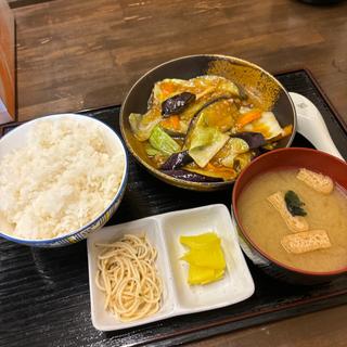 麻婆茄子定食(飲み食い処　向台　豪壱丸)