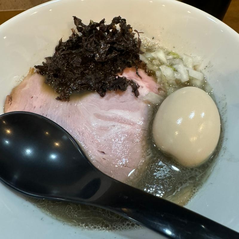 濃厚3段仕込み煮干し蕎麦 しお(味玉)(麺や空と大地)