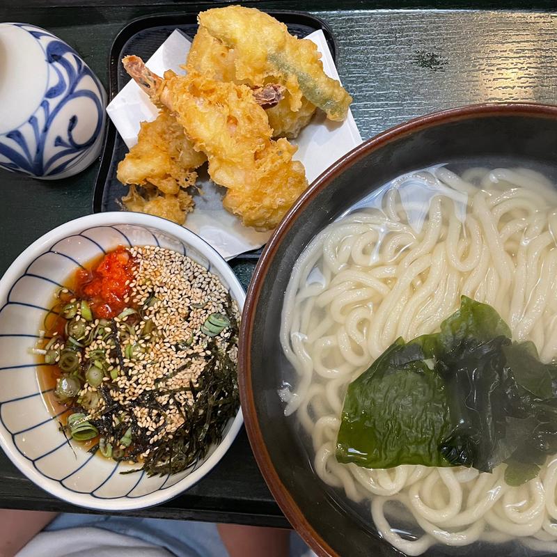 釜揚げ天ぷらうどん(栄家)