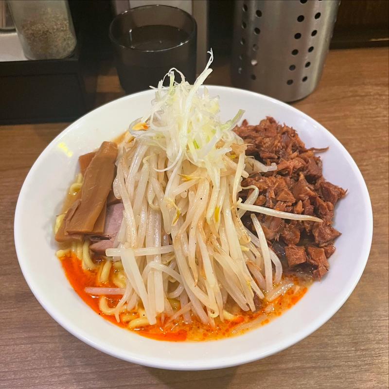 チャーシューあえめん(味噌麺処田坂屋)