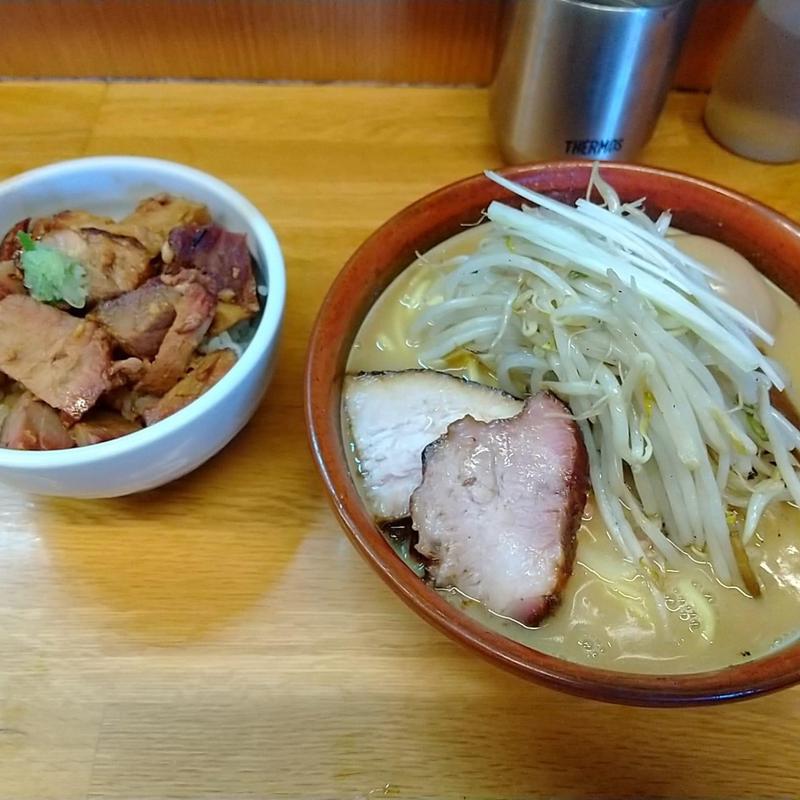 味噌らーめん、ちゃーしゅー丼(味噌っ子 ふっく)