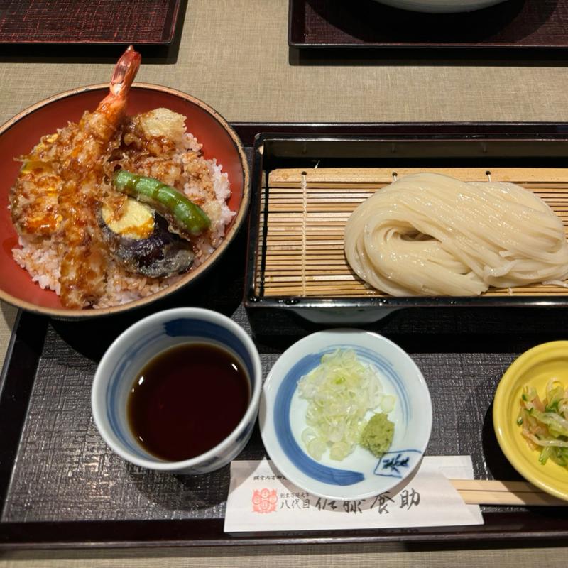 天丼セット(銀座 佐藤養助)