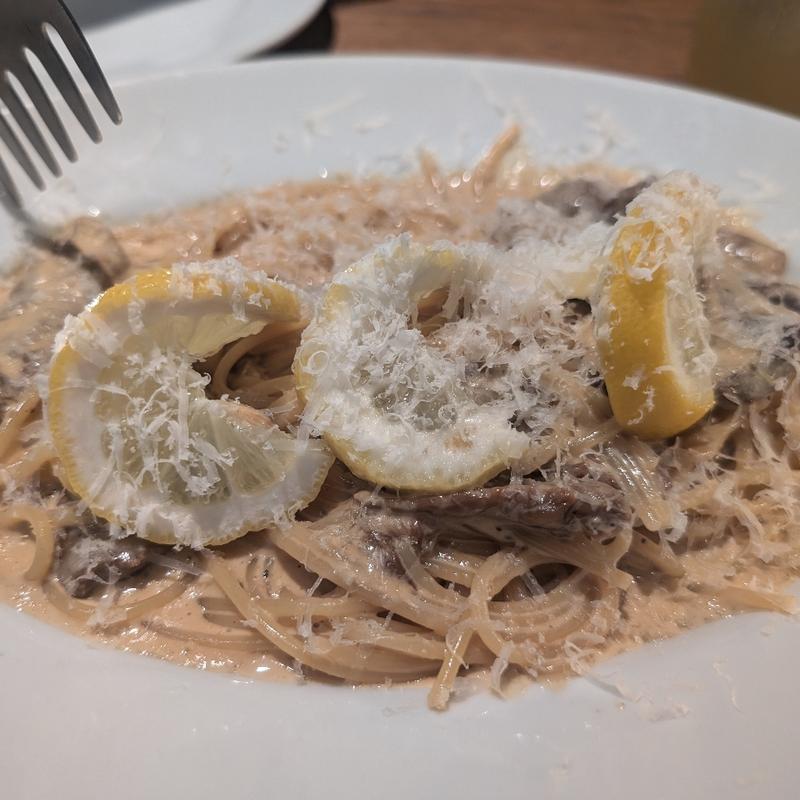 ポルチーニレモンクリームスパゲティ(マーサーブランチ)
