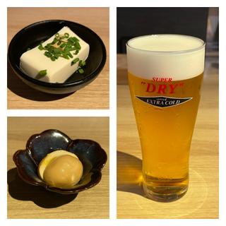 とりあえずビールセット(スカイスパヨコハマリフレッシュダイニングKOO)