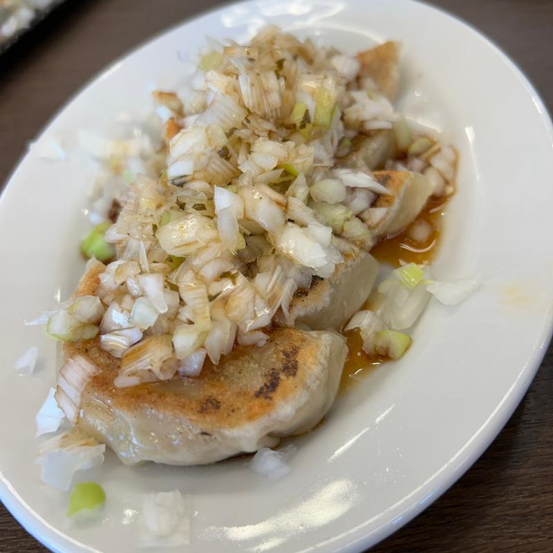 ねぎ餃子黒ダレ(膳次郎 甲府南西店)