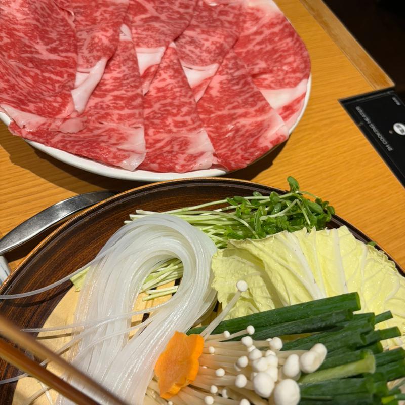 しゃぶしゃぶ（和牛霜降肉）(木曽路 金町店)