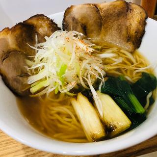 ネギ醤油ラーメン+焼豚(らぁ麺 そら)