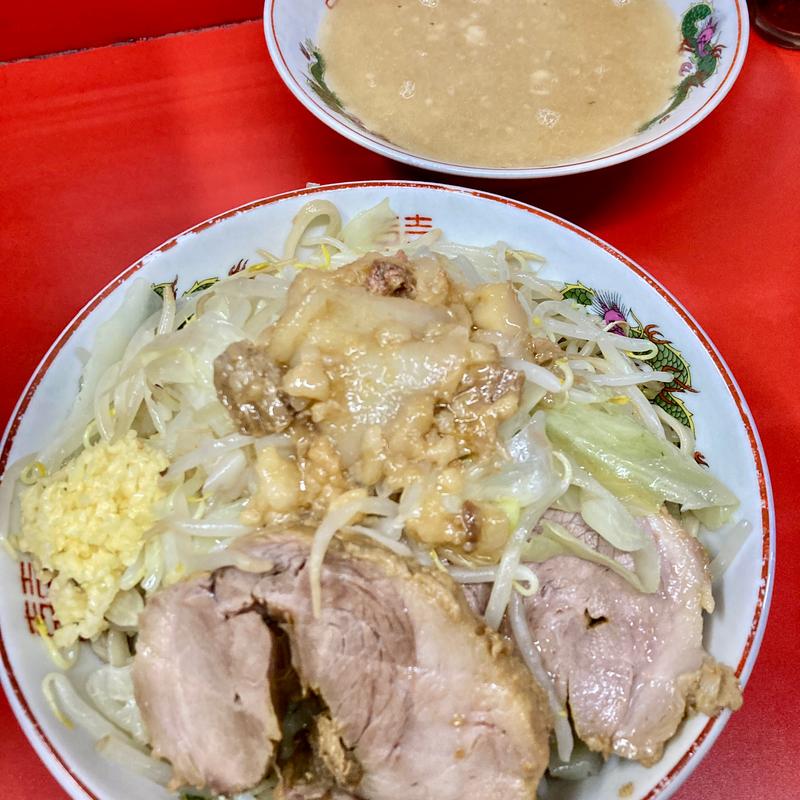 にぼ塩つけ麺 並(ラーメン二郎 京都店)